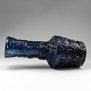 Cobolt vase designed by Gote Augustton for Ruda Glasbruk, Sweden